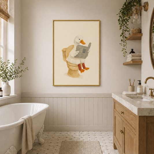 Morning News – Funny Duck Poster