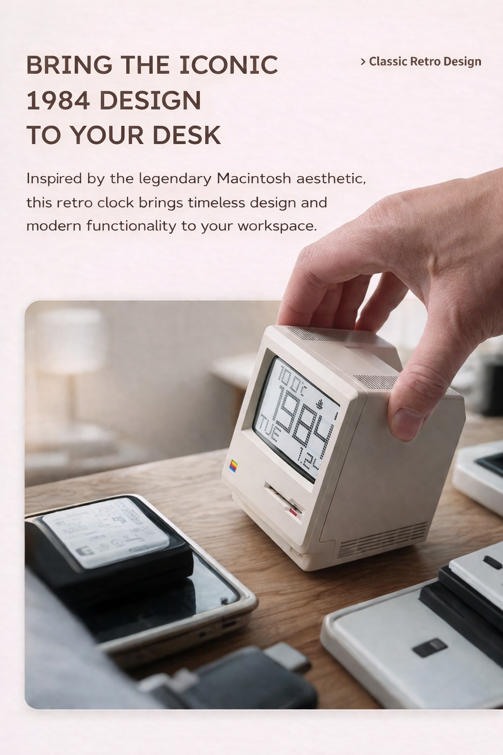 Retro Mac Alarm Clock