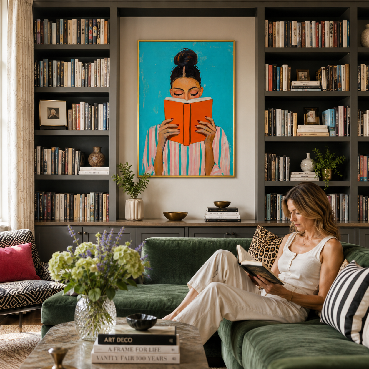 Vivid Chapters Poster – Reading Wall Art