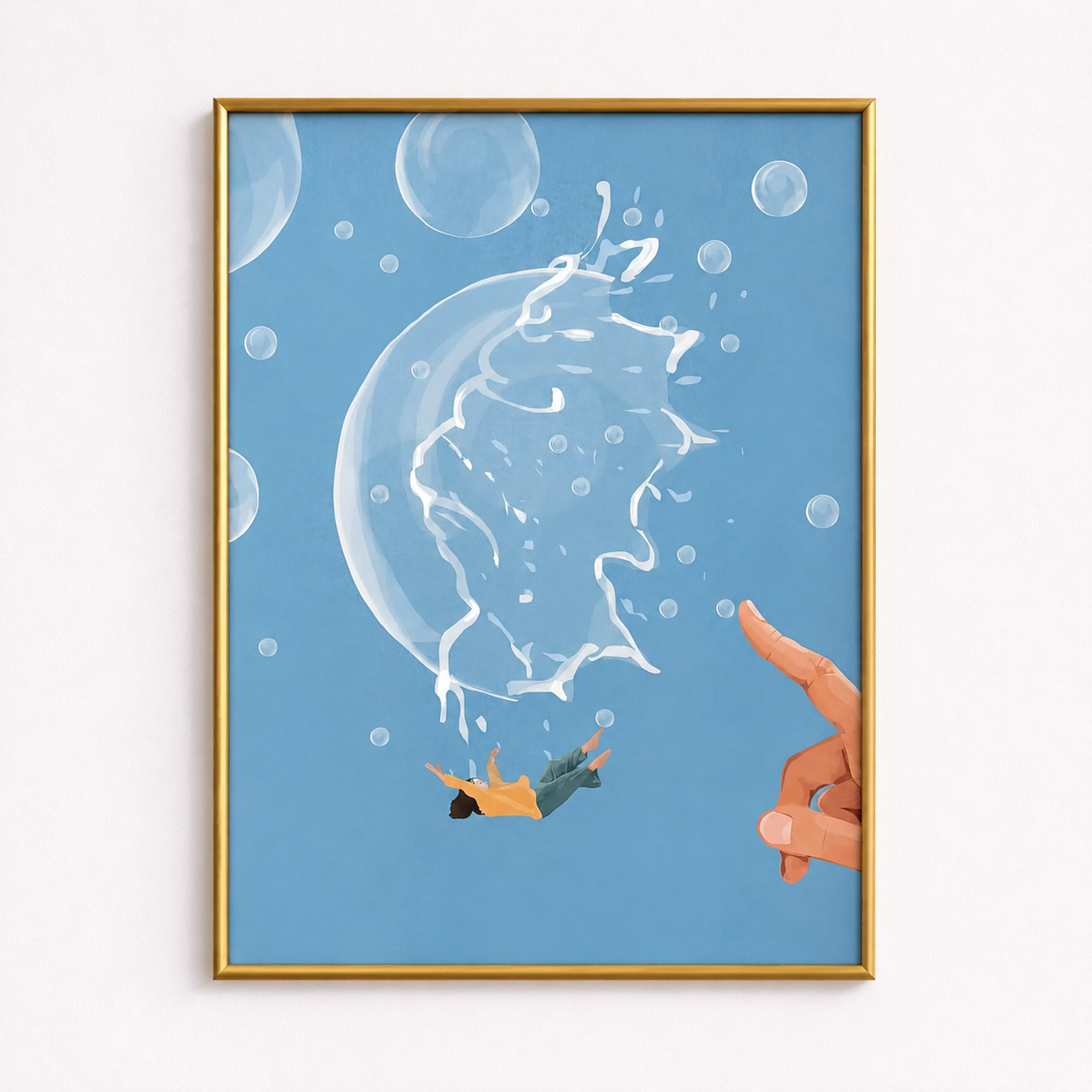 Fragile Heart Poster – Emotional Healing Minimalist Wall Art