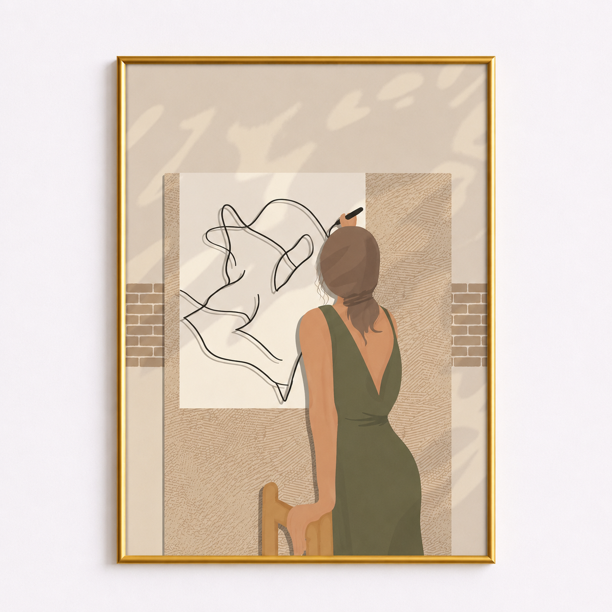 The Creative Process Poster – Modern Artist Wall Art