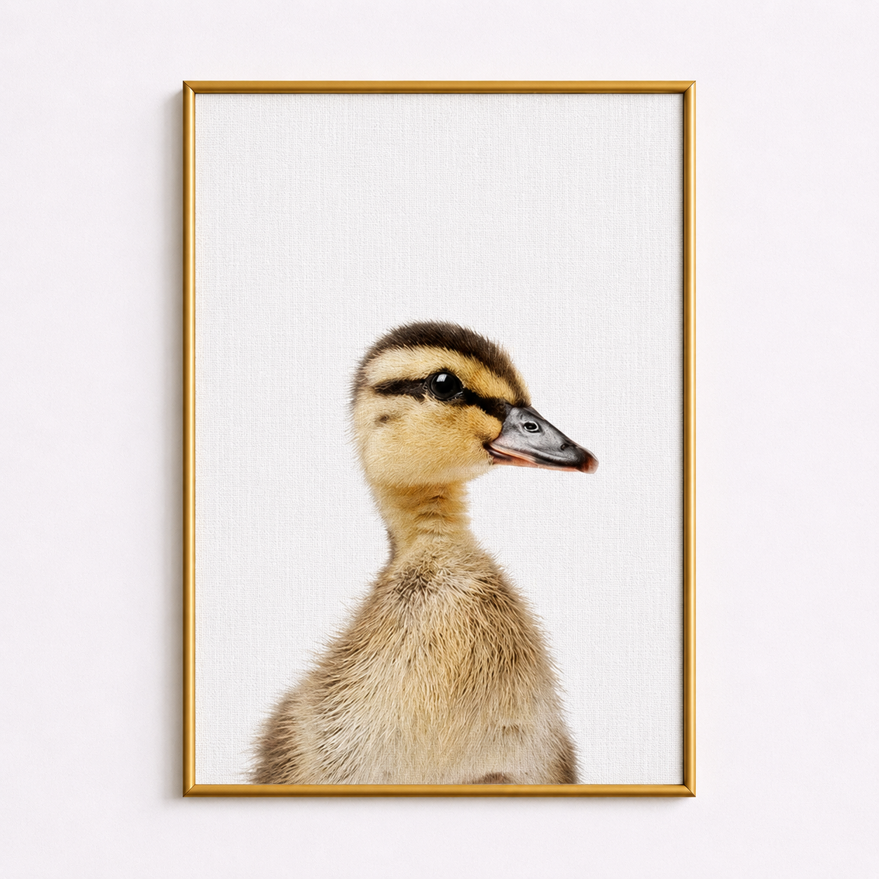 Little Duckling Poster – Minimalist Nursery Animal Wall Art