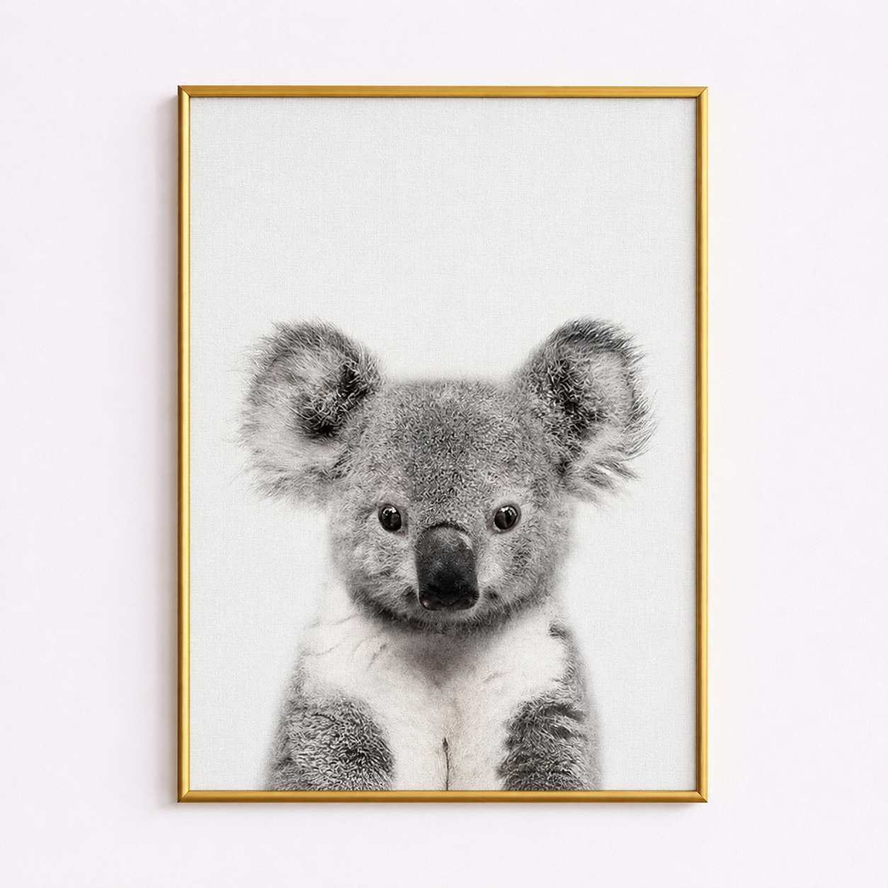 Baby Koala Poster – Minimalist Australian Animal Wall Art