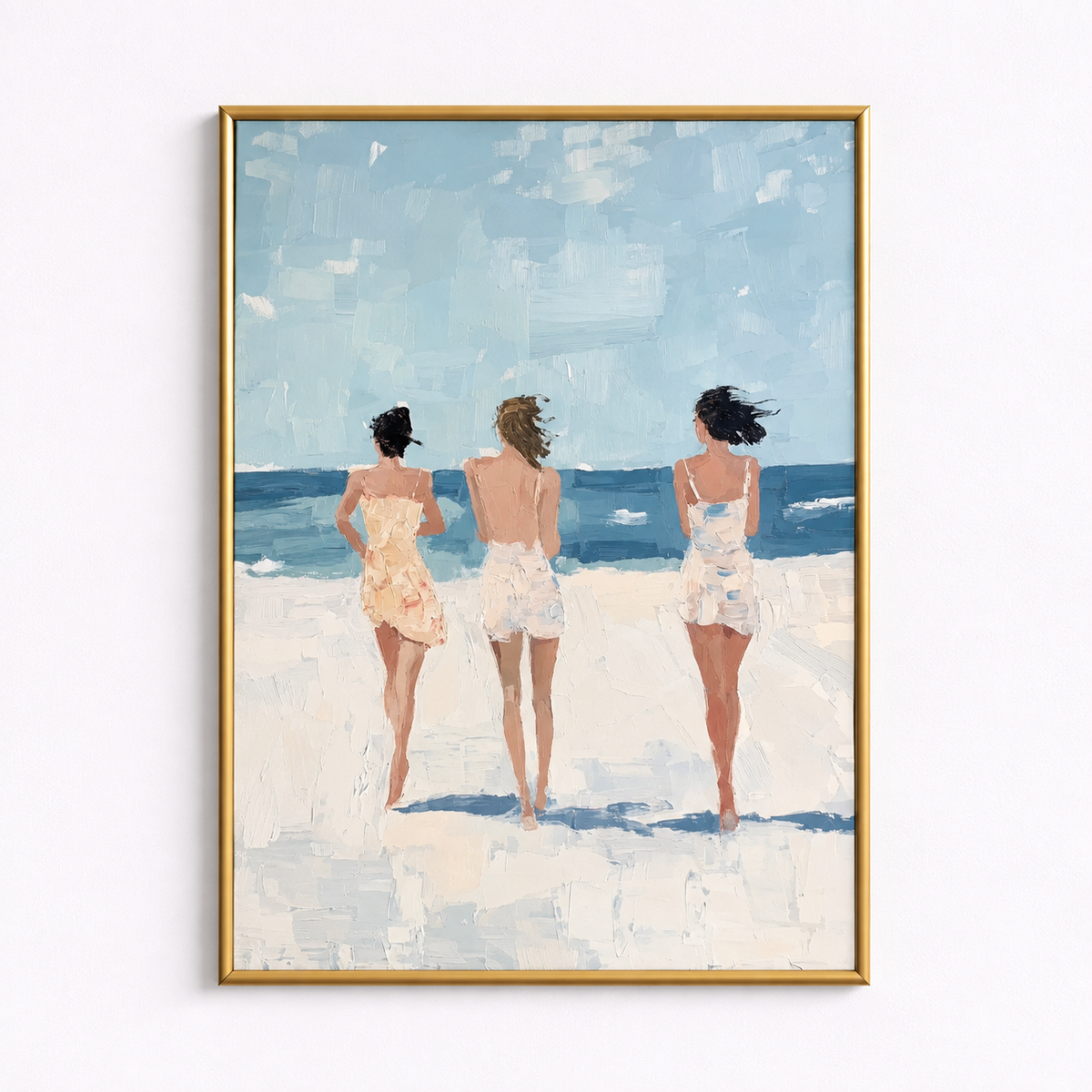 Three by the Sea Coastal Summer Poster