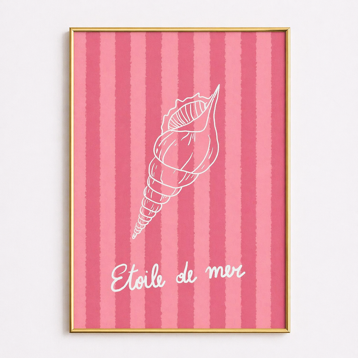 Étoile de Mer – French Coastal Shell Poster