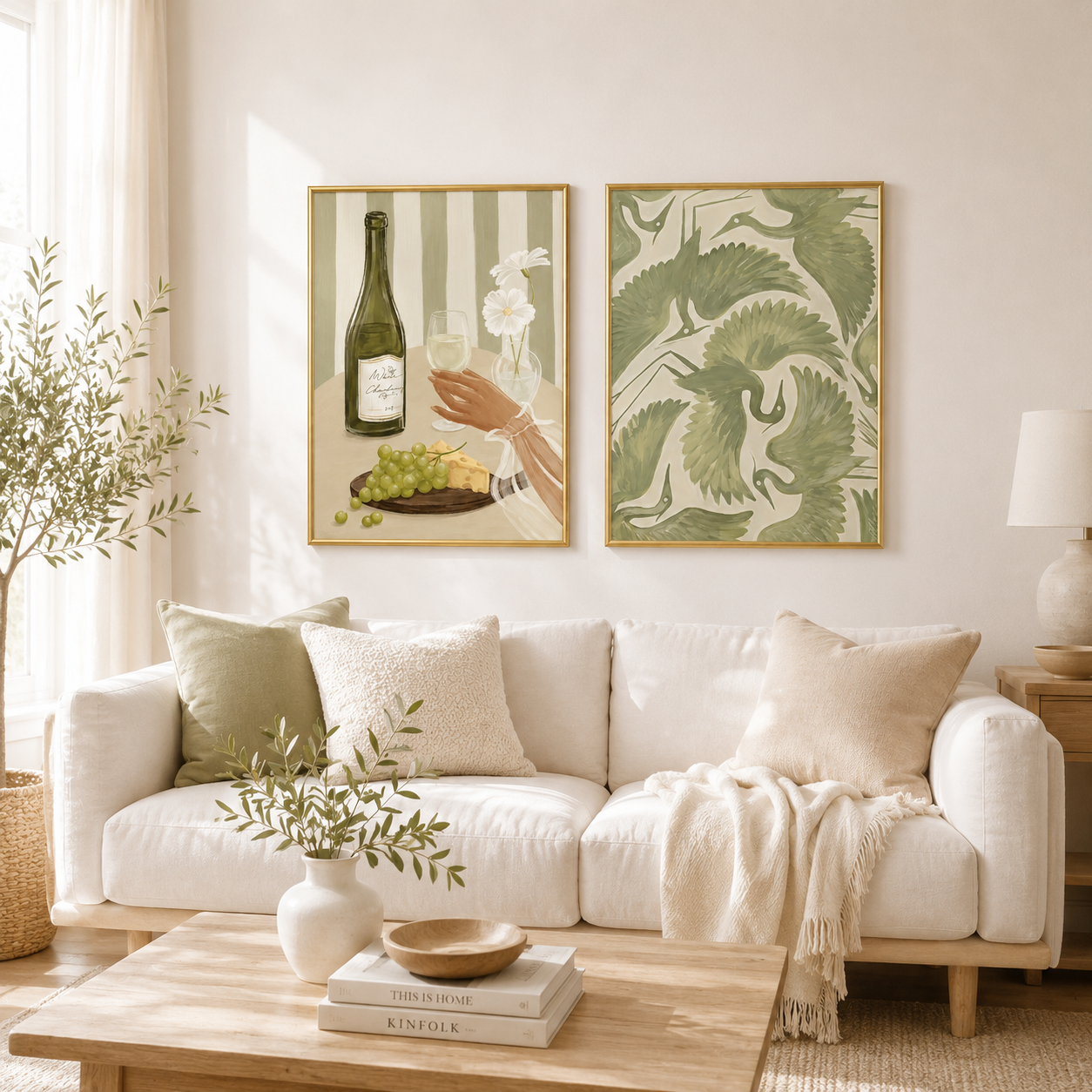 Wine & Bloom Poster – Elegant Dining Wall Art