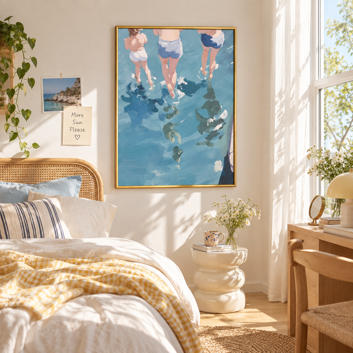 Into the Blue Summer Swim Poster