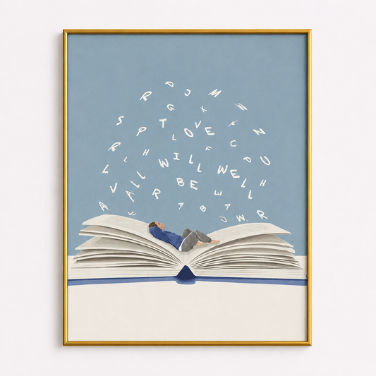 Everything Will Be Alright Poster – Inspirational Book Art Print
