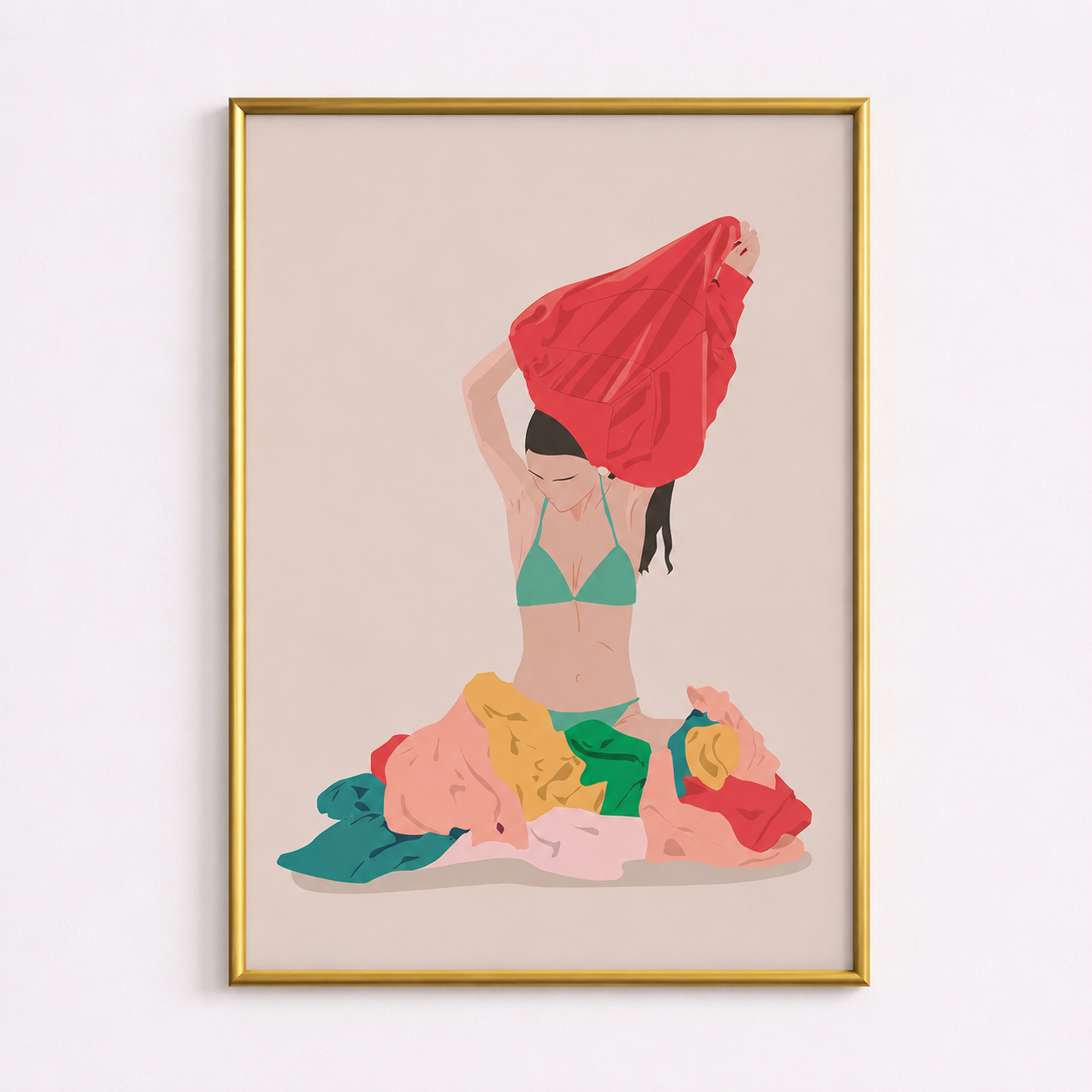 Laundry Reset – Minimalist Laundry Room Poster