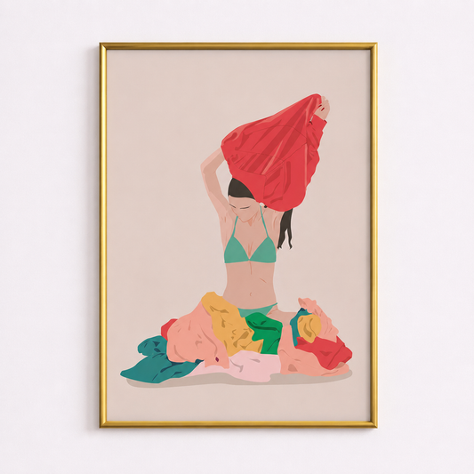 Laundry Reset – Minimalist Laundry Room Poster