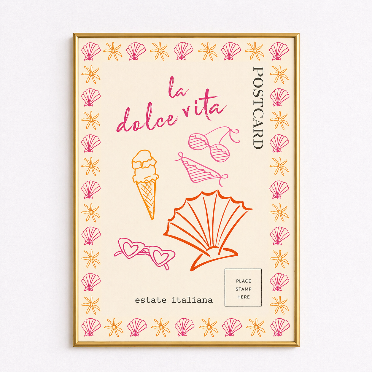 La Dolce Vita – Italian Summer Postcard Wall Art