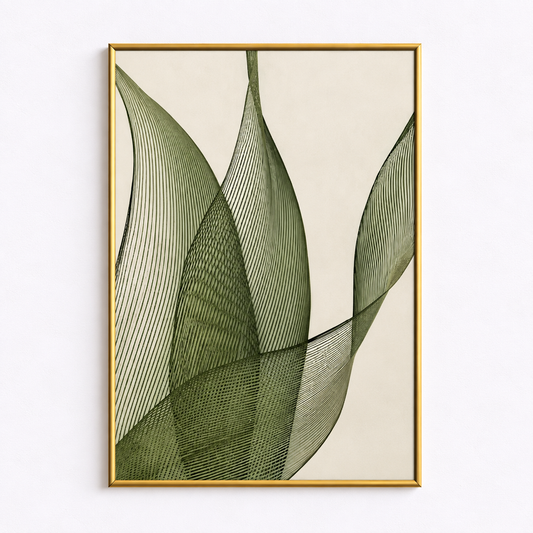 Quiet Leaves Minimalist Botanical Poster