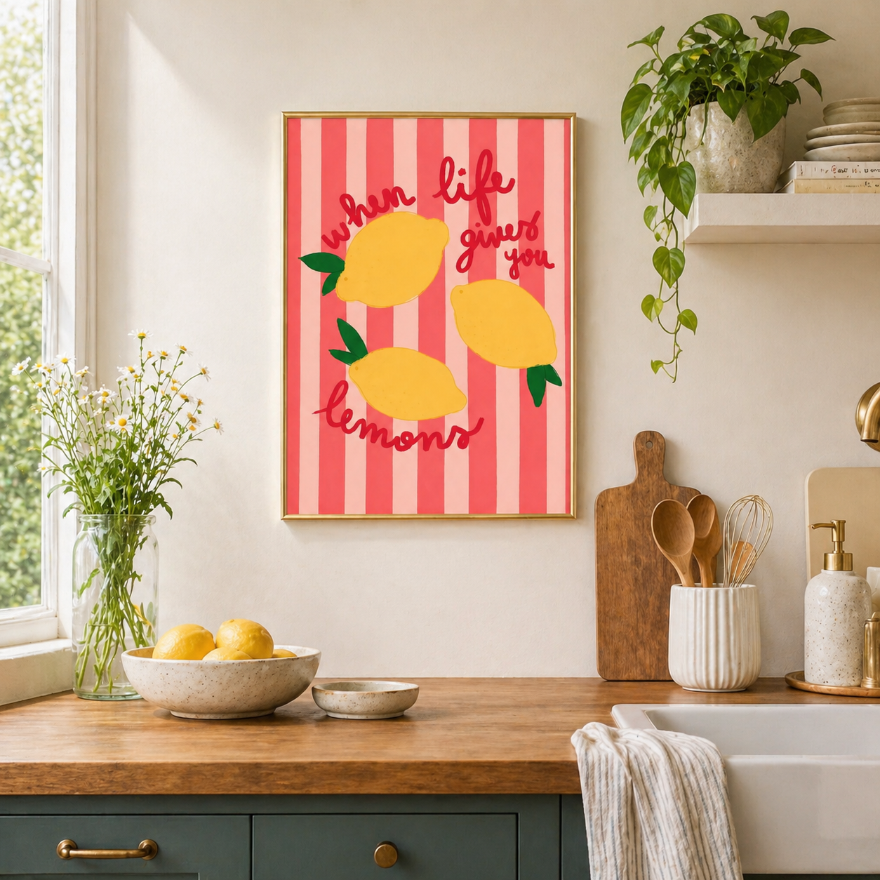 When Life Gives You Lemons – Bold Summer Wall Art