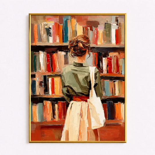 Lost Among Stories Poster – Library Wall Art