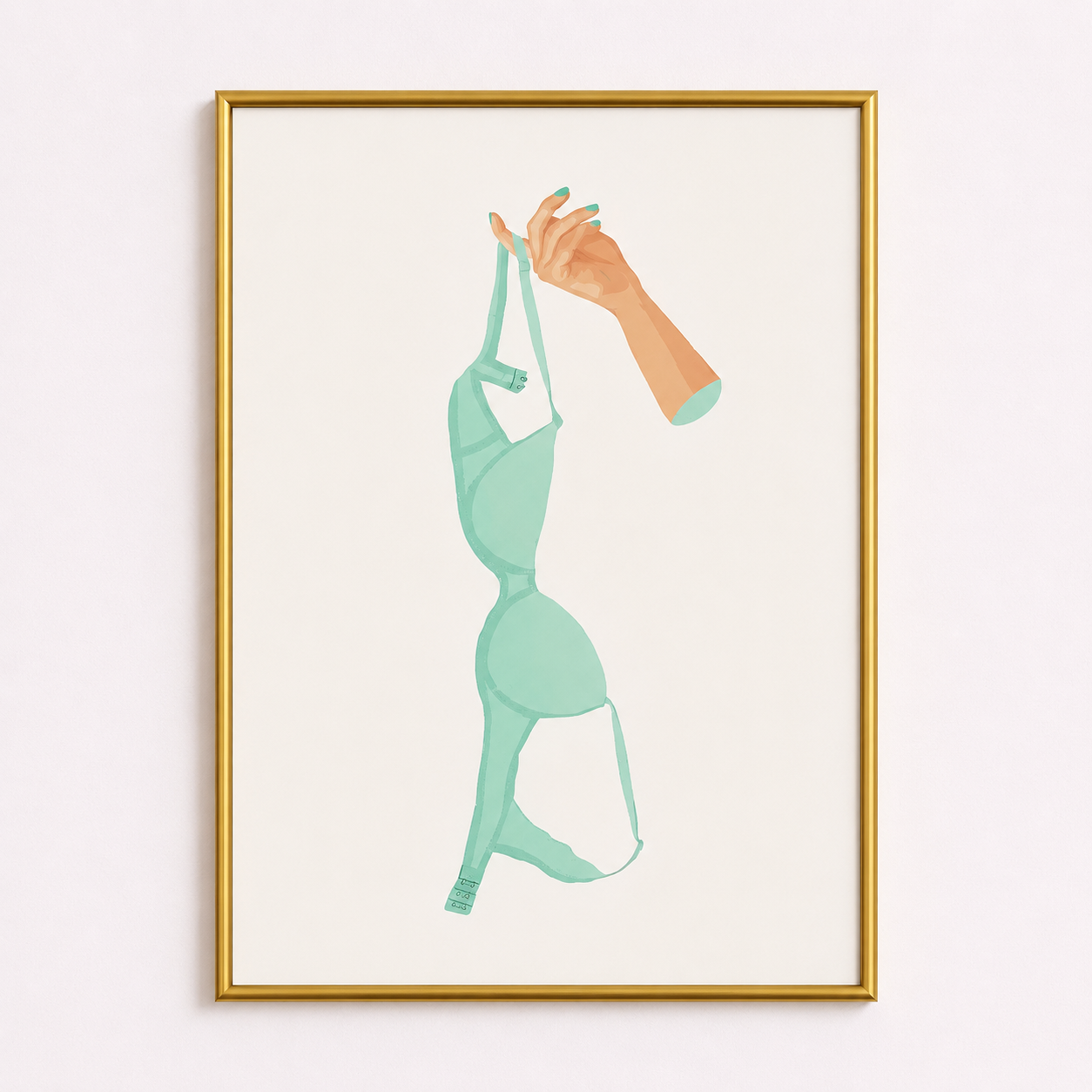Freshly Washed – Minimalist Laundry Room Poster