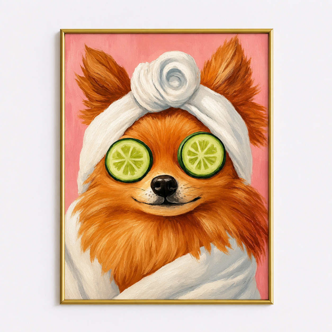 Spa Puppy Poster – Cute Dog Bathroom Wall Art