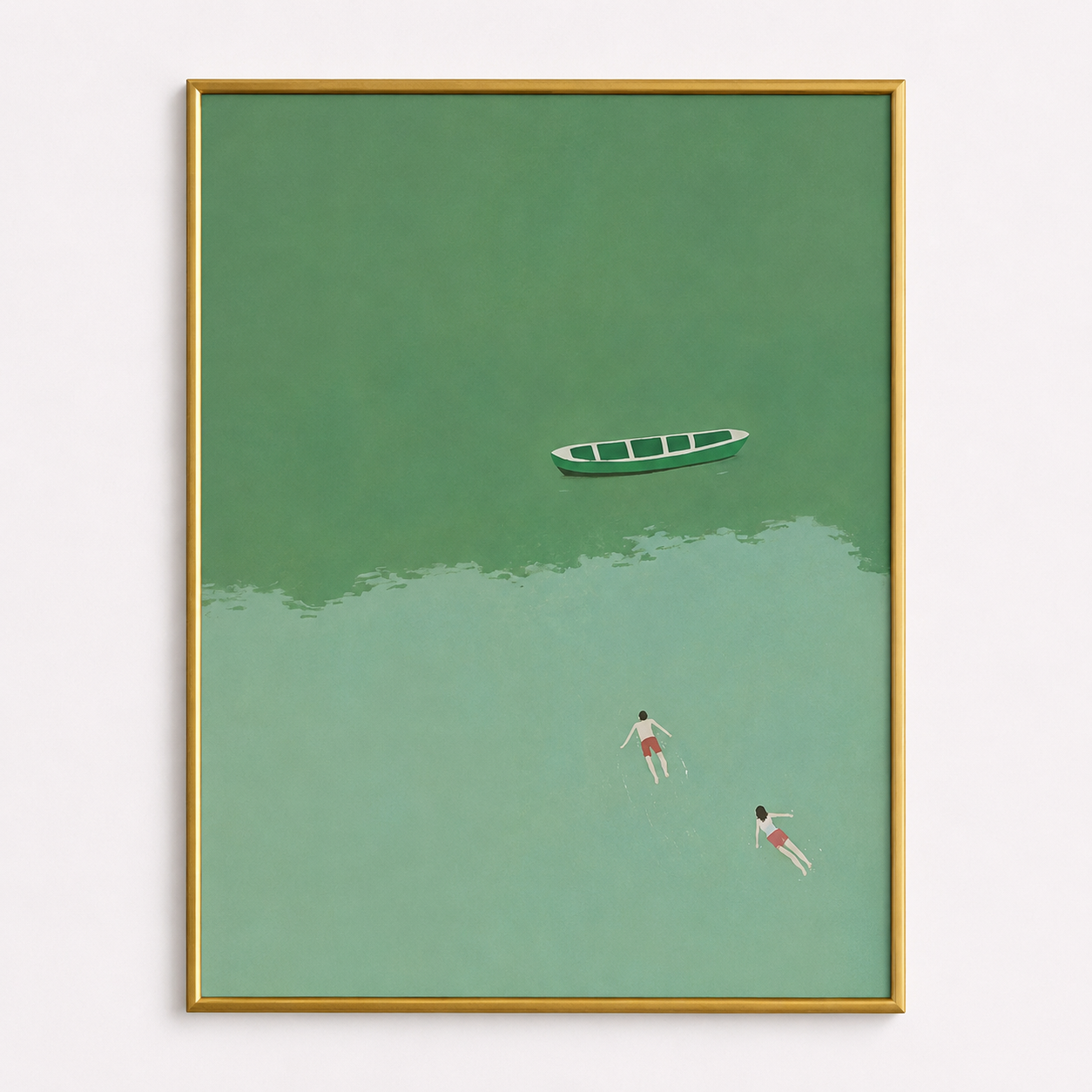 Quiet Escape Poster – Minimalist Coastal Wall Art