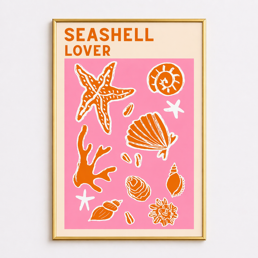 Seashell Lover – Bold Coastal Wall Art