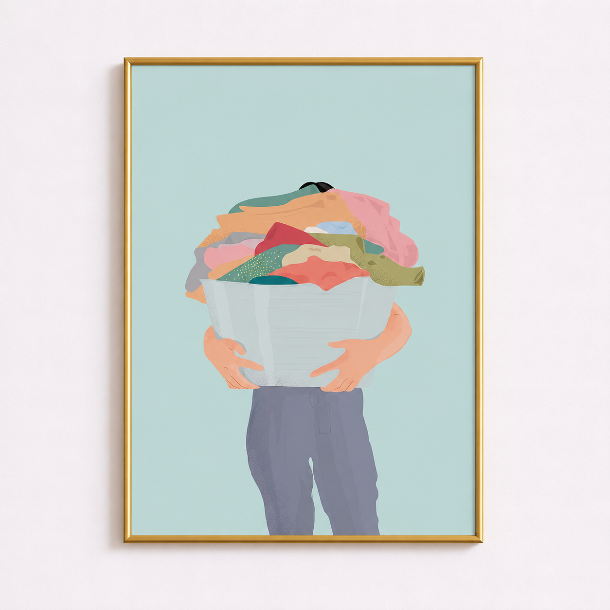Laundry Day Hero – Funny Laundry Room Poster