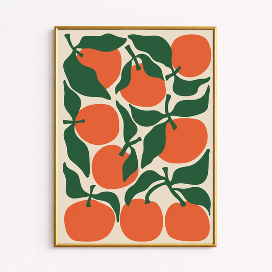 Orange Grove – Modern Botanical Wall Art Poster