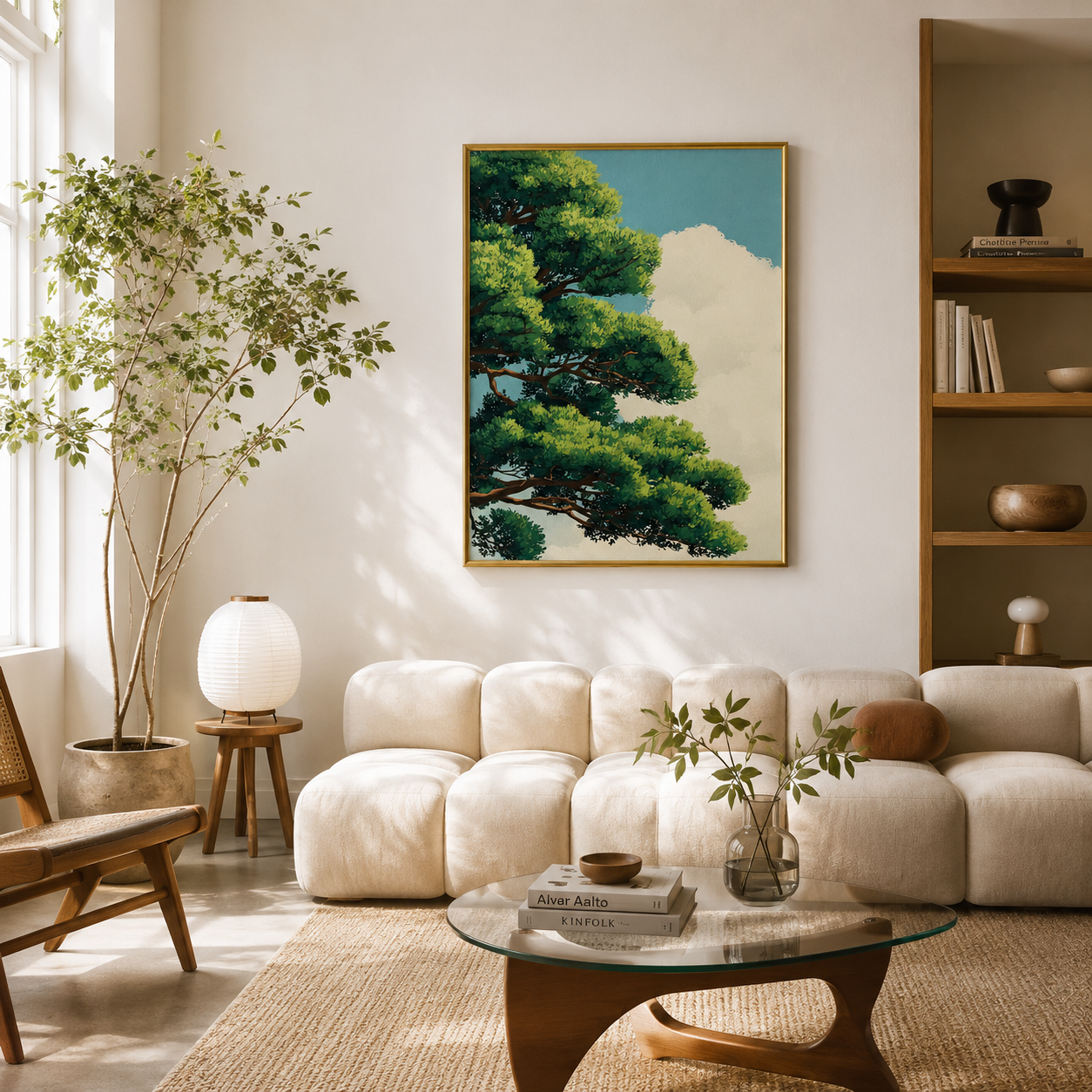 Whispering Pine Tree Poster – Serene Nature Wall Art