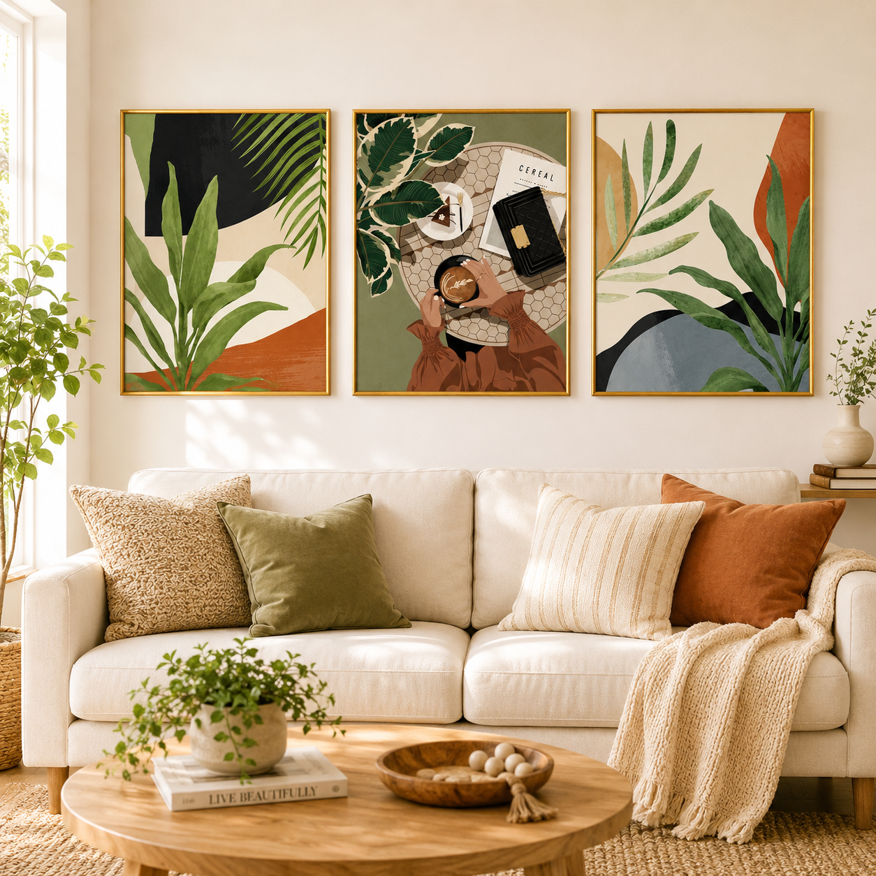 Botanical Balance No.2 – Abstract Tropical Poster