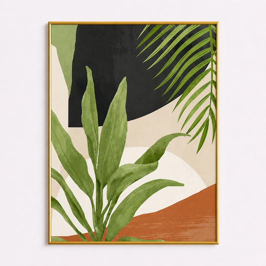 Tropical Harmony No.1 – Botanical Abstract Poster