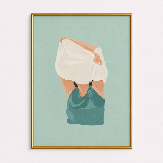 Unfolding Thoughts Poster – Minimalist Wall Art