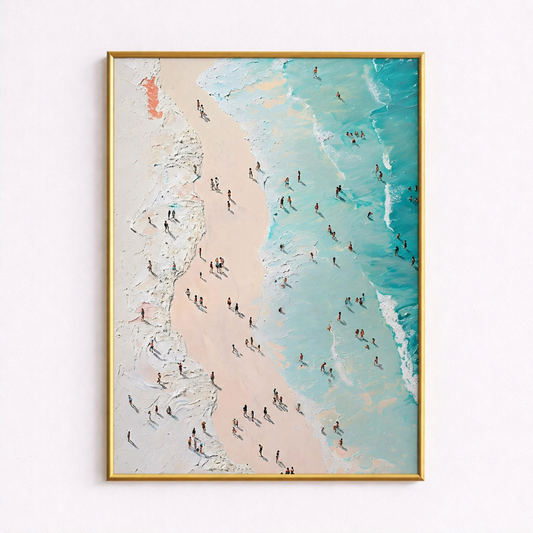 Coastal Escape – Aerial Beach Wall Art Poster