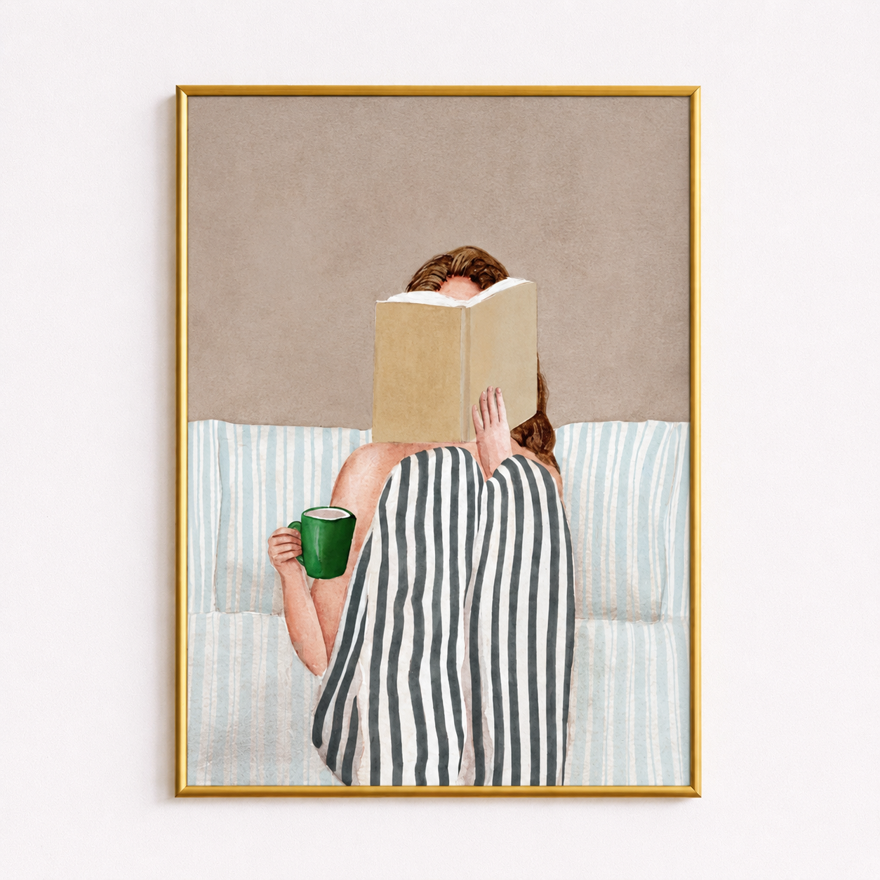 Morning Chapters Poster – Cozy Reading Wall Art
