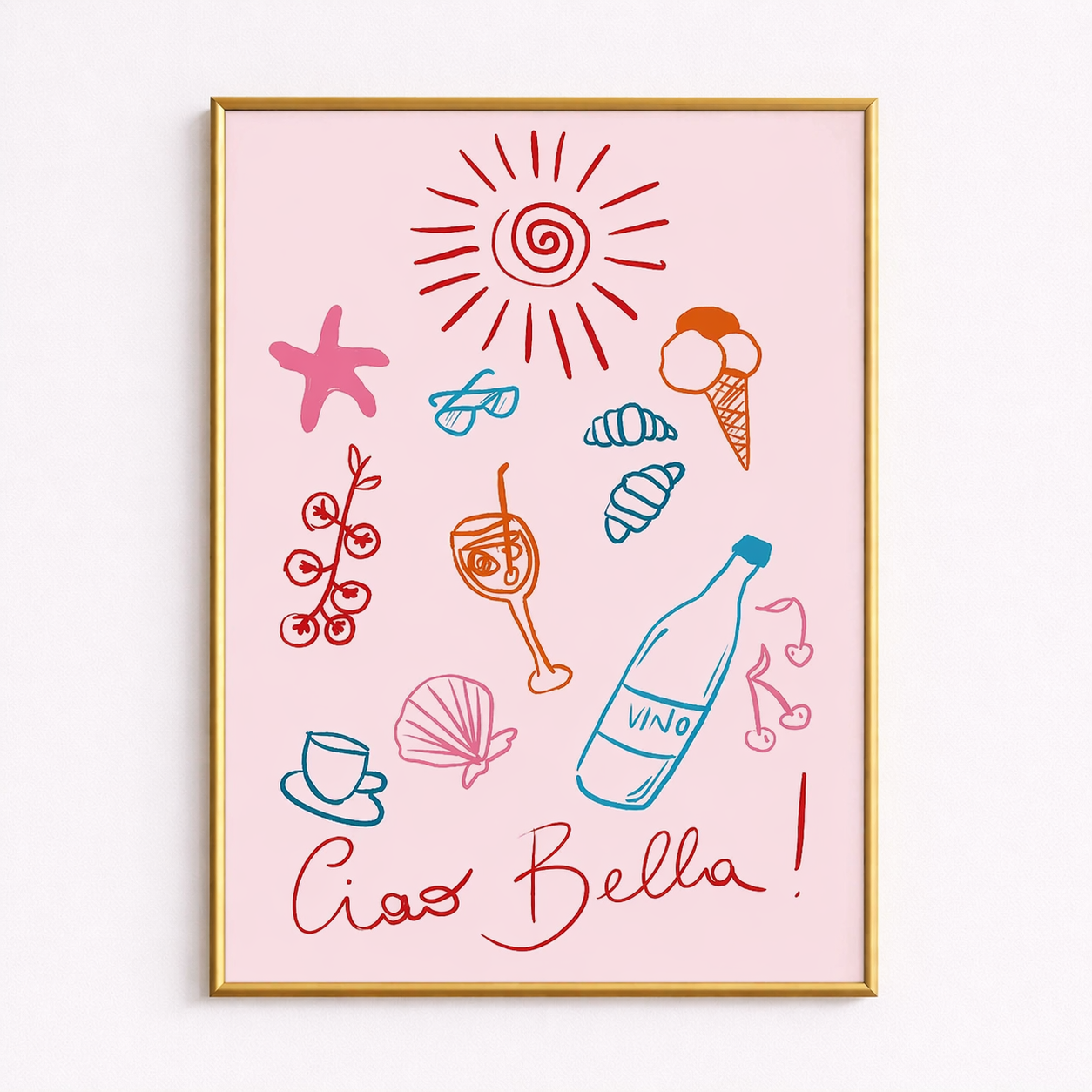 Ciao Bella – Italian Summer Wall Art