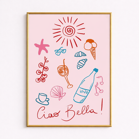 Ciao Bella – Italian Summer Wall Art