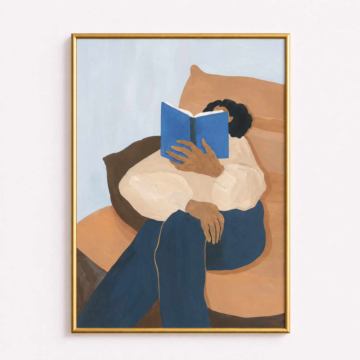 Quiet Reading Moment Poster – Cozy Literary Wall Art