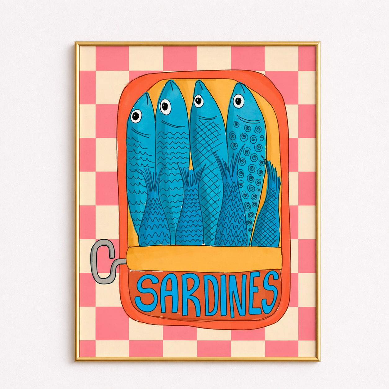 Sardines Club – Playful Kitchen Wall Art
