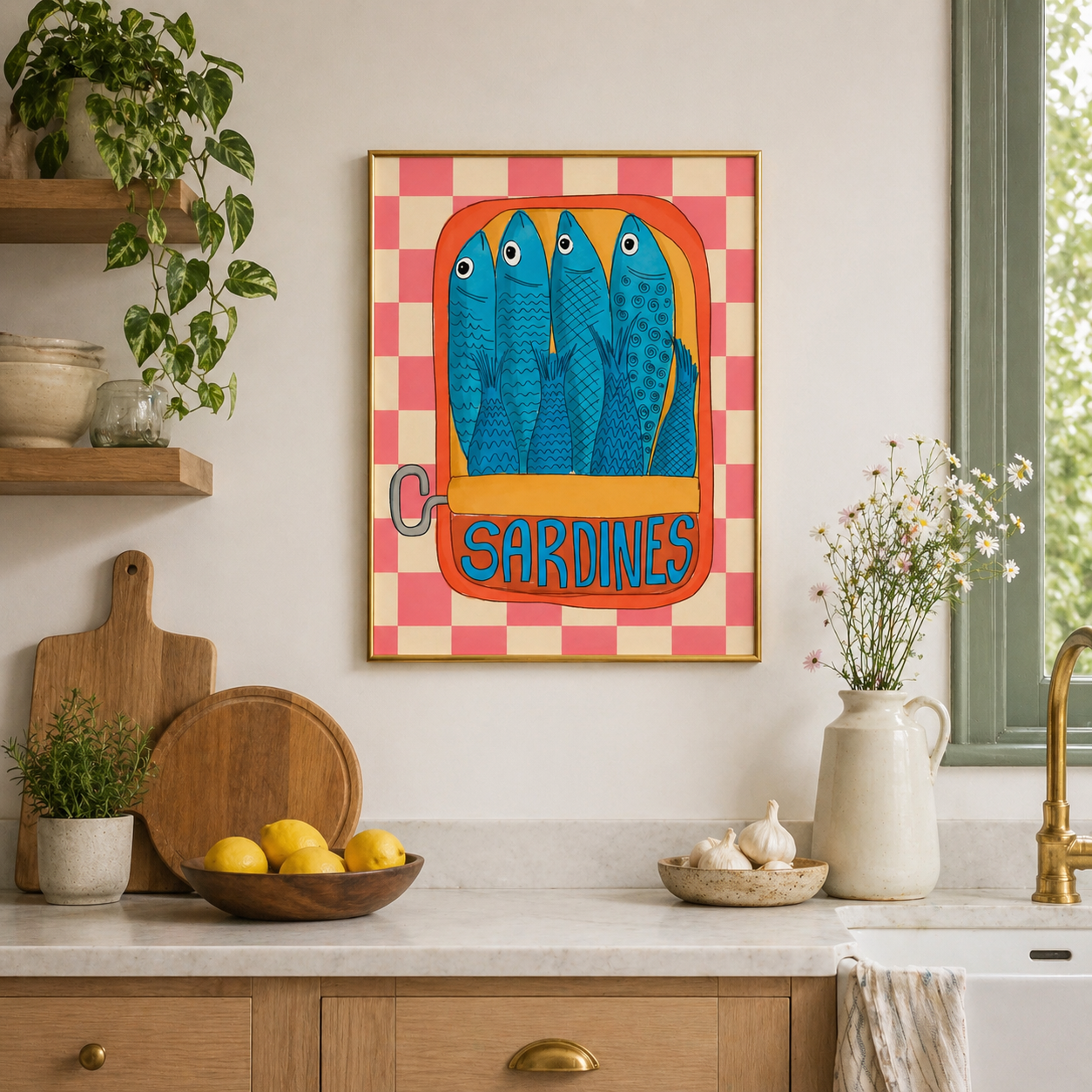 Sardines Club – Playful Kitchen Wall Art
