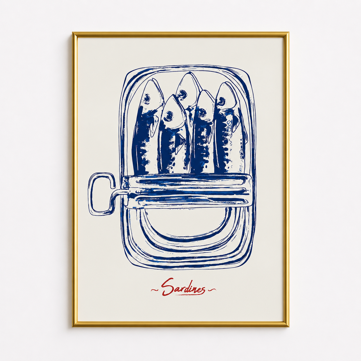 Sardines in a Tin – Vintage Kitchen Wall Art