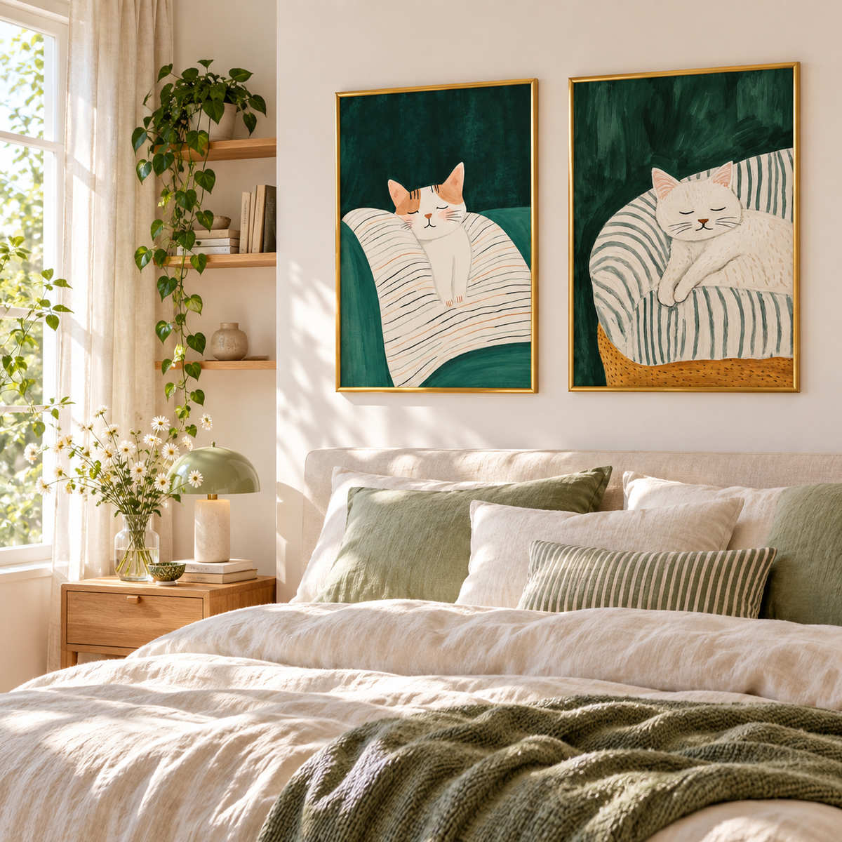 Little Moment of Peace Cozy Cat Poster
