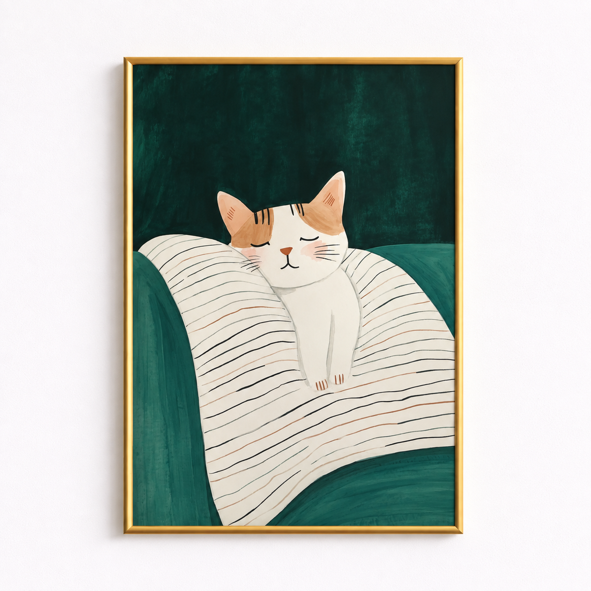 Little Moment of Peace Cozy Cat Poster