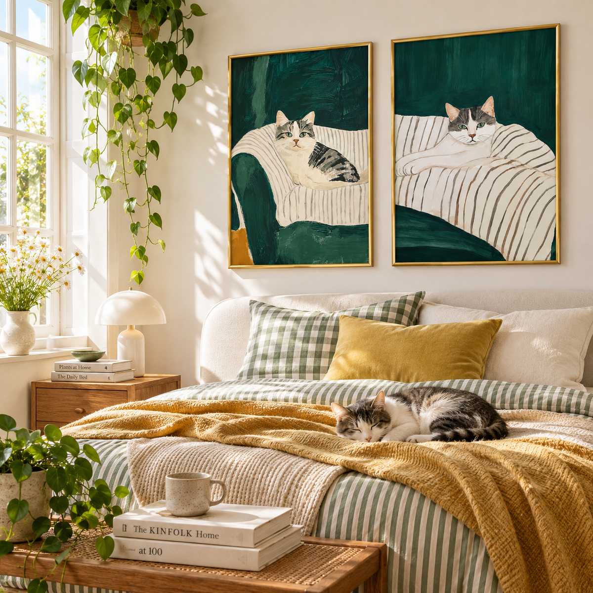 Chairman Meow Cozy Tabby Cat Poster