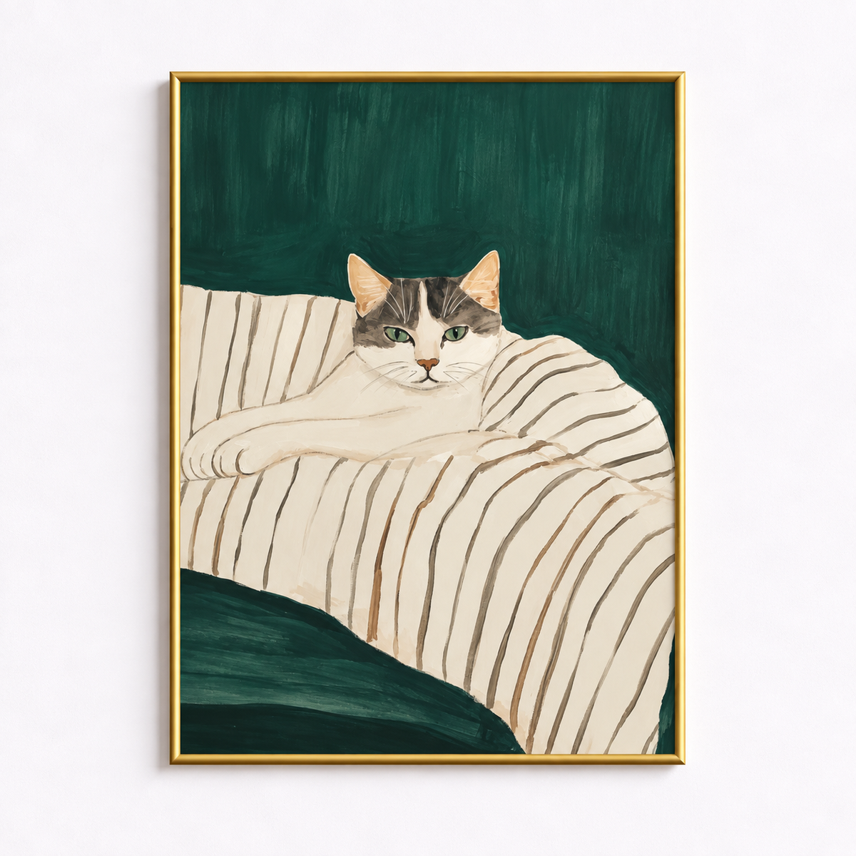 The Favourite Seat Cozy Cat Poster