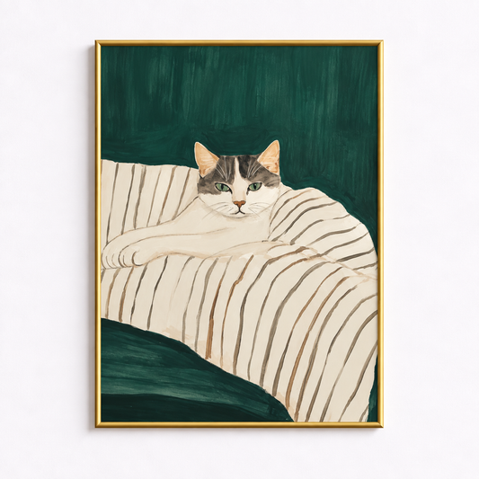 The Favourite Seat Cozy Cat Poster