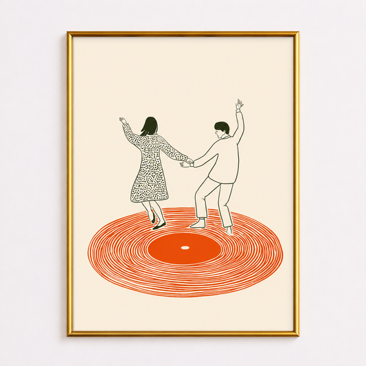 Dance Floor Memories Poster – Vinyl Music Wall Art