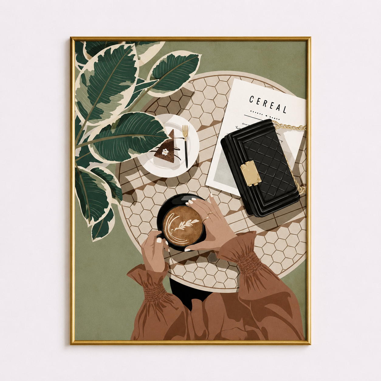 Morning Ritual Poster – Cafe Lifestyle Wall Art