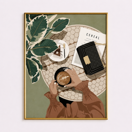 Morning Ritual Poster – Cafe Lifestyle Wall Art