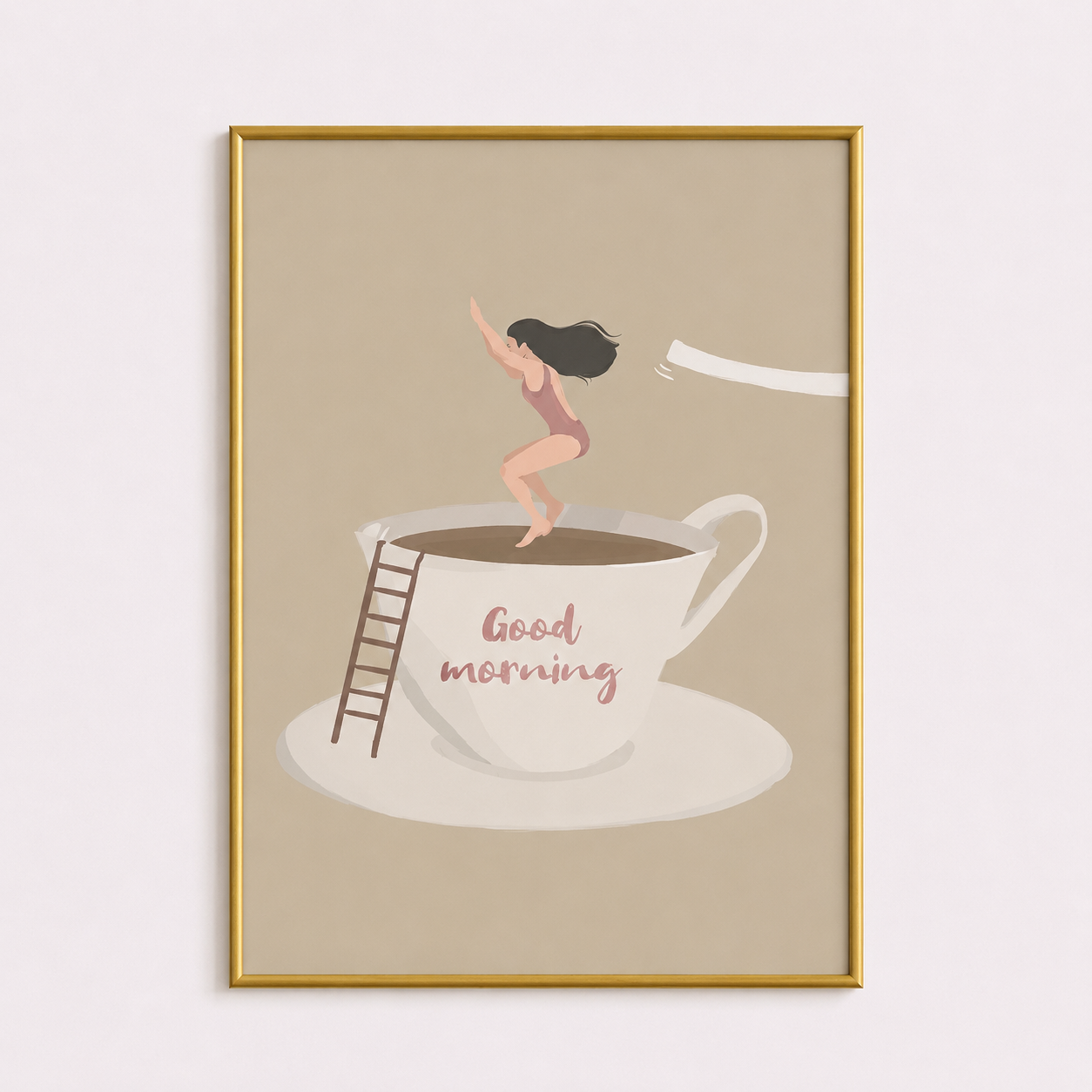 Good Morning Coffee Poster – Cozy Minimalist Wall Art