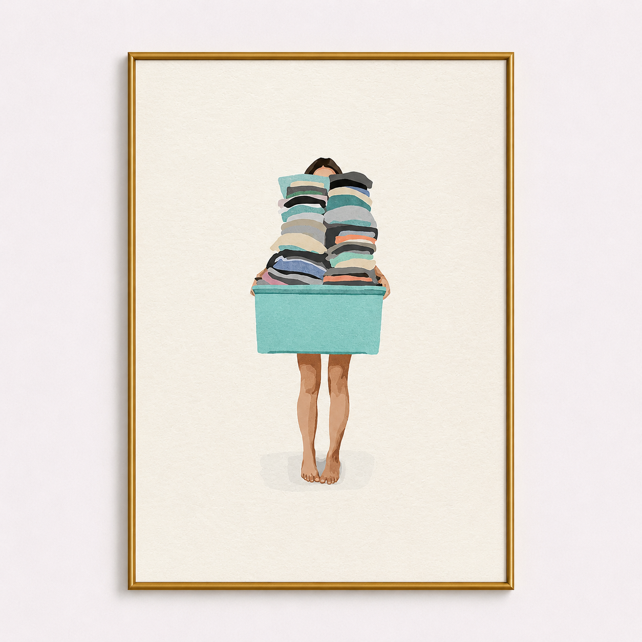 Laundry Day Poster – Minimalist Laundry Room Wall Art