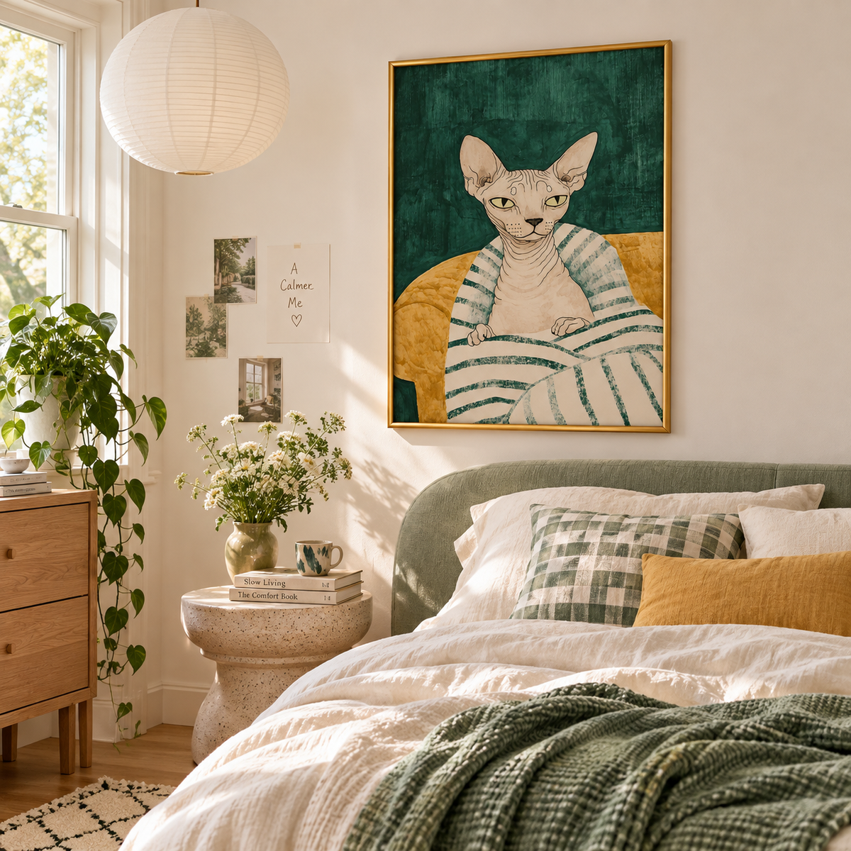Too Chic to Care Sphynx Cat Poster