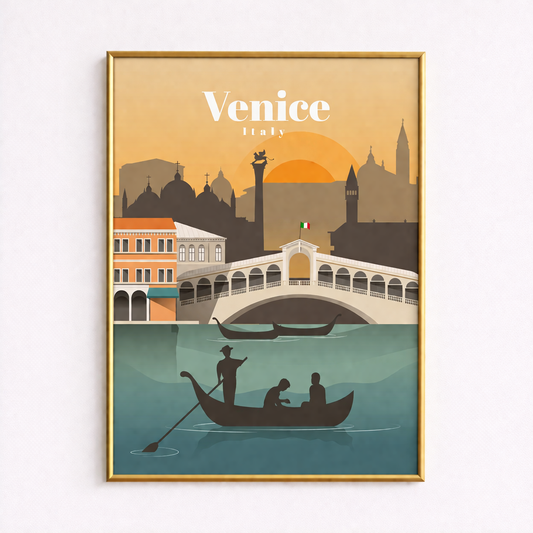 Venice Italy Poster – Vintage Travel Wall Art
