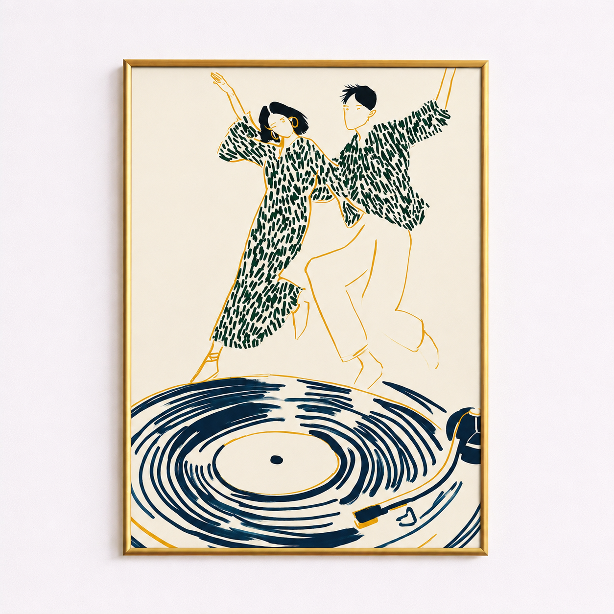 Spin Into Love Poster – Dancing Vinyl Wall Art