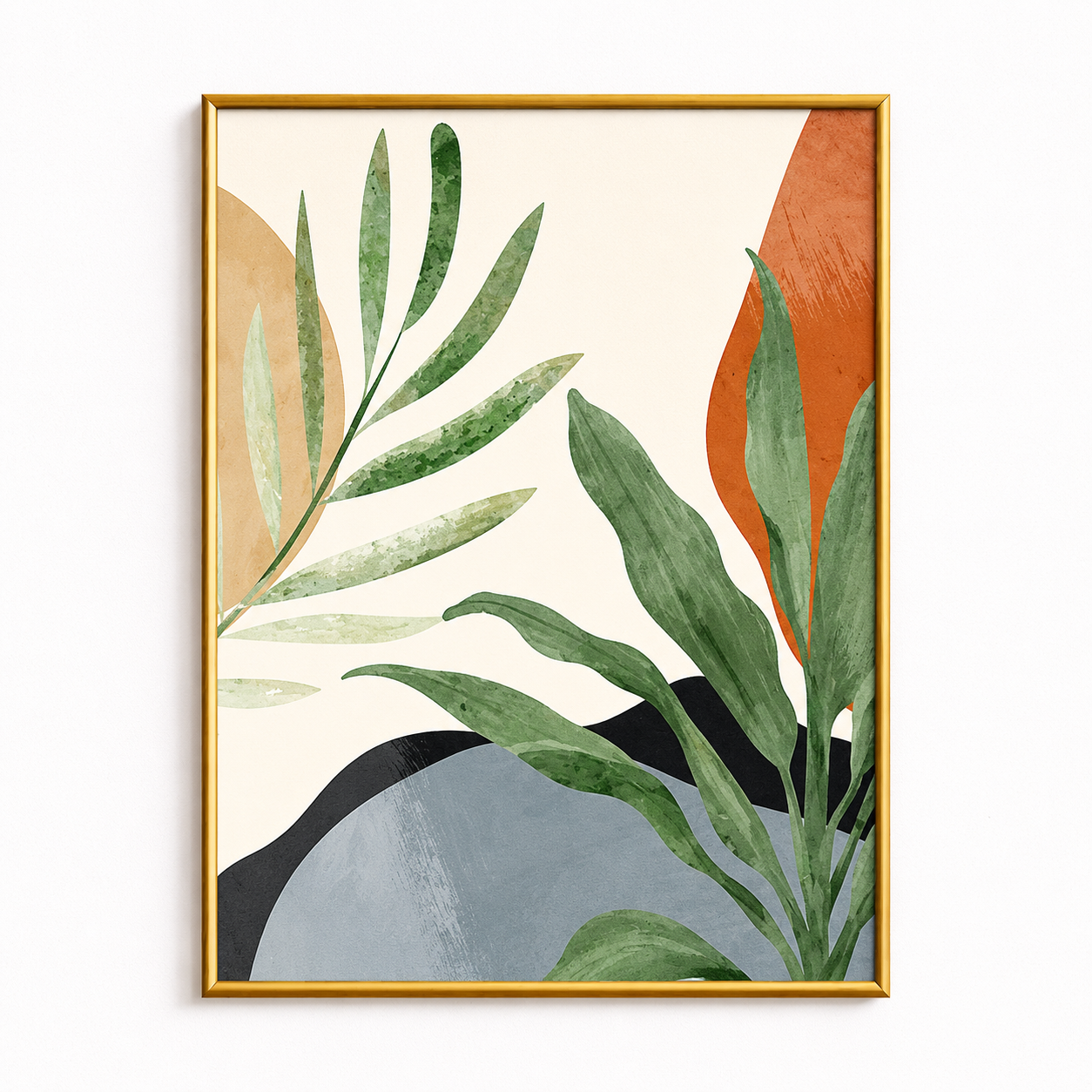 Botanical Balance No.2 – Abstract Tropical Poster